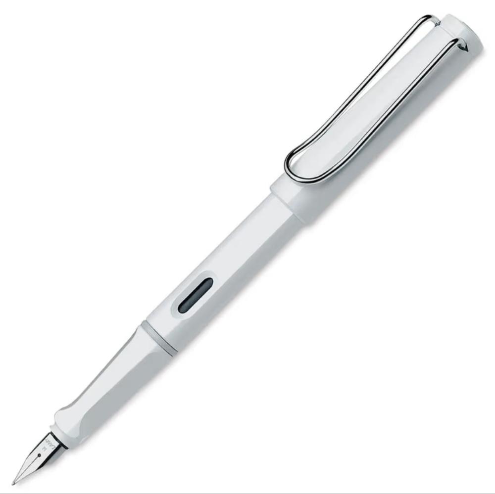 ❤️BUY 10 GET 5 FREE LAMY Safari Fountain Pen, Color White, Retail $37.00 USD